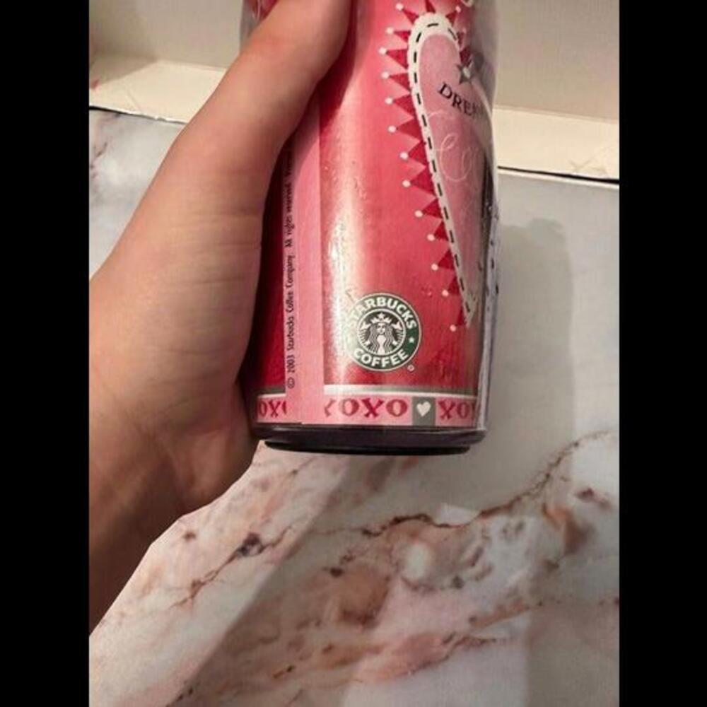 Sip in Style with a Vintage Valentine's Day Starbucks Travel Mug! - Picture 3 of 4